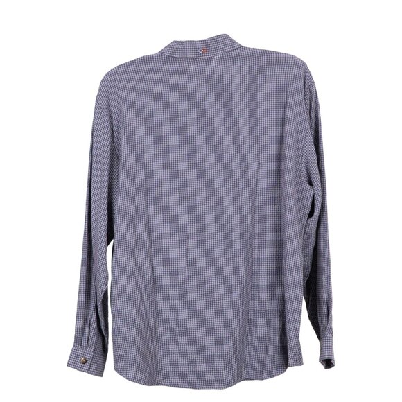 Koret City Blues VTG 90s Button Up Shirt M Womens Embroidered Gingham Blue - Picture 5 of 5